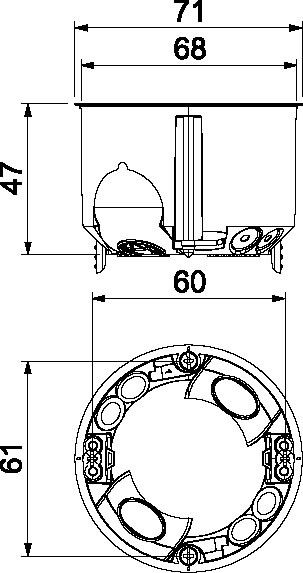 Gerätedose HW HG 47-L