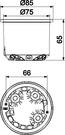 Gerätedose HW HG 61-AD-IP