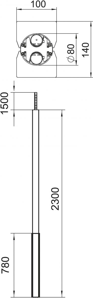 Installationssäule ISS140100FEL