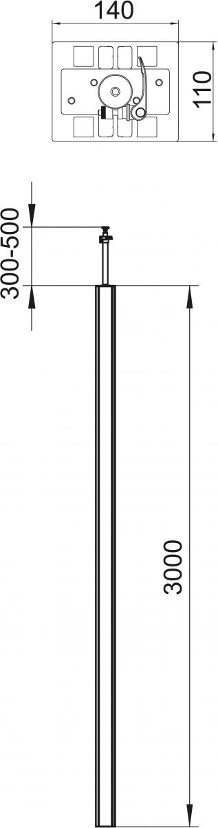 Installationssäule ISS140110RW