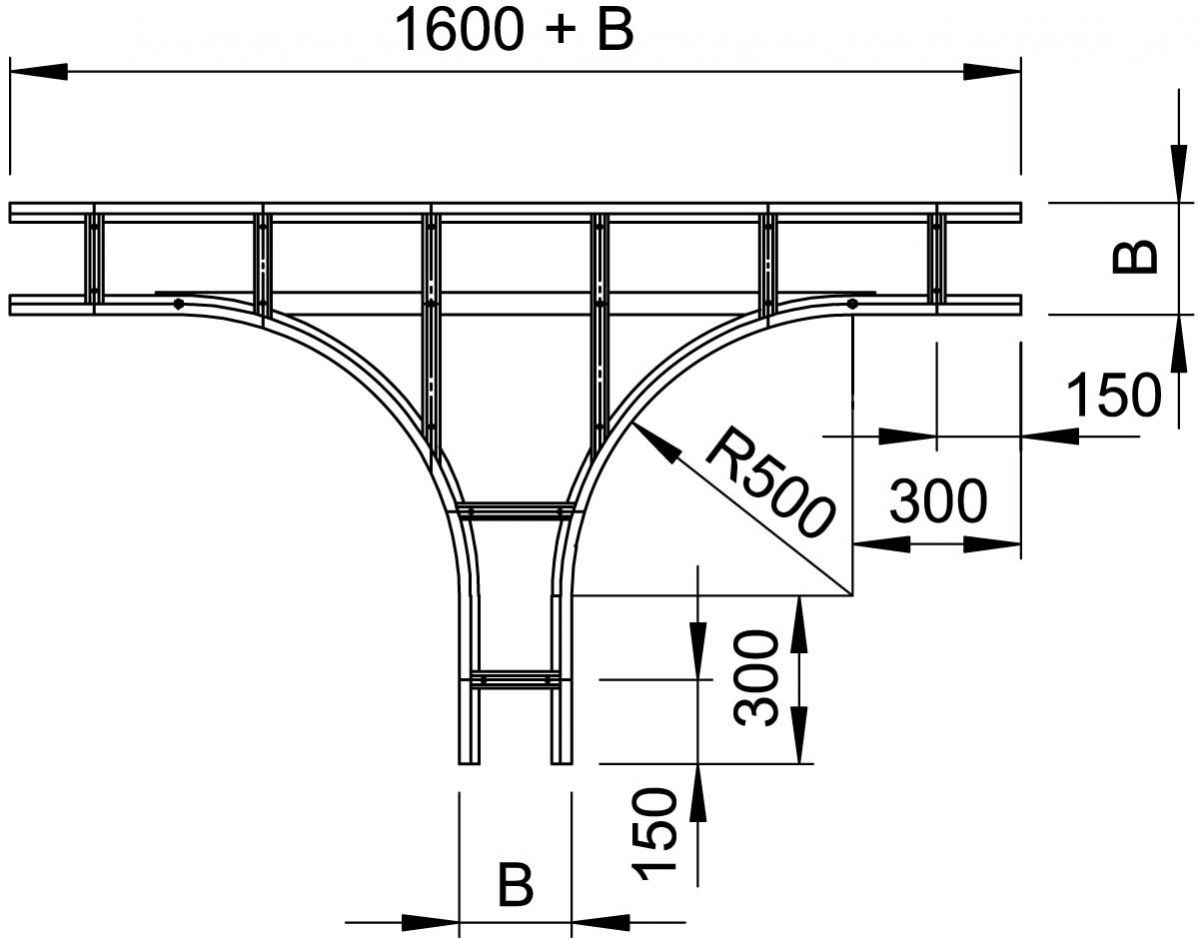 T-Abzweigstück WKLT 1160 FSKLGR