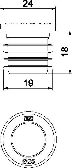 Verschlussstopfen ZA 25-VS