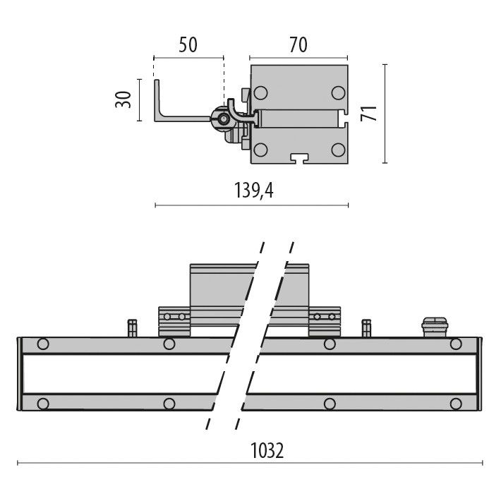 LED-Anbauleuchte linear 3109287