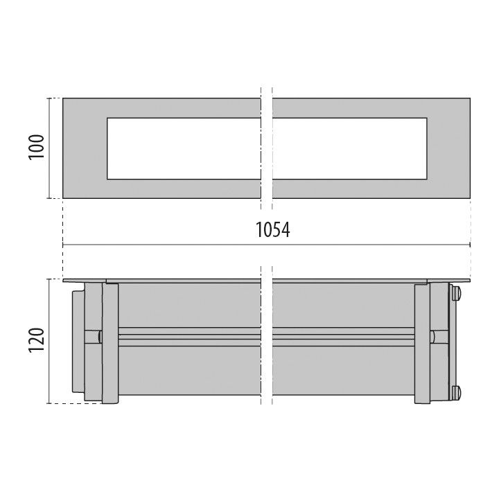 LED-Einbauleuchte linear 3109365