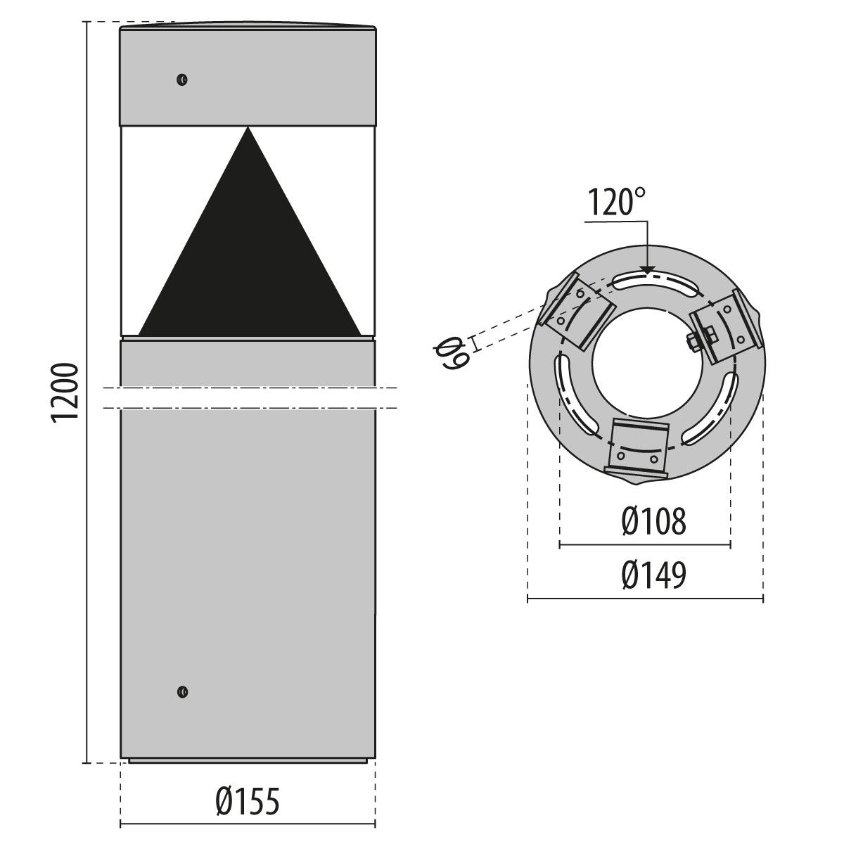 LED-Pollerleuchte 3113970