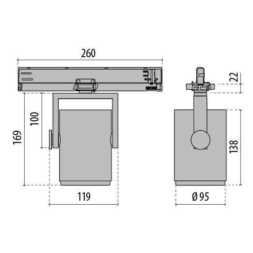 LED-Stromschienenstrahler 3108534