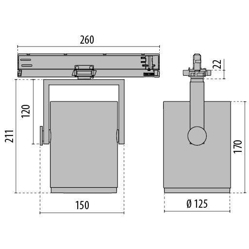 LED-Stromschienenstrahler 3108544