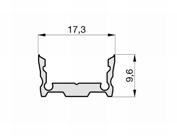 Aufbau-Aluminium-Profil TRPA2511