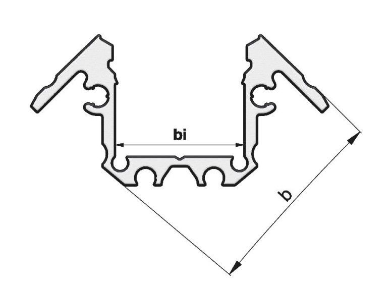 Aufbau-Aluminium-Profil TRPA2533