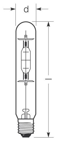Halogenmetalldampflampe HRIT400NSCS230CE4001