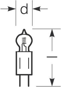 Niedervolt-Halogenlampe RJL50W12SKYIRCGY6.35