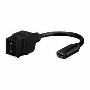 Buchse für Montageadapter KMK-USB-C 3.1 KP sw