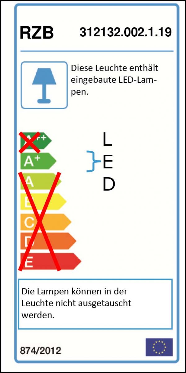 LED-Wand-u. Deckenleuchte 312132.002.1.19