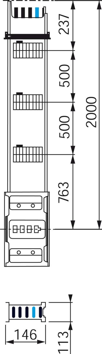 Verteilerstreckenstück KSA800EV4203