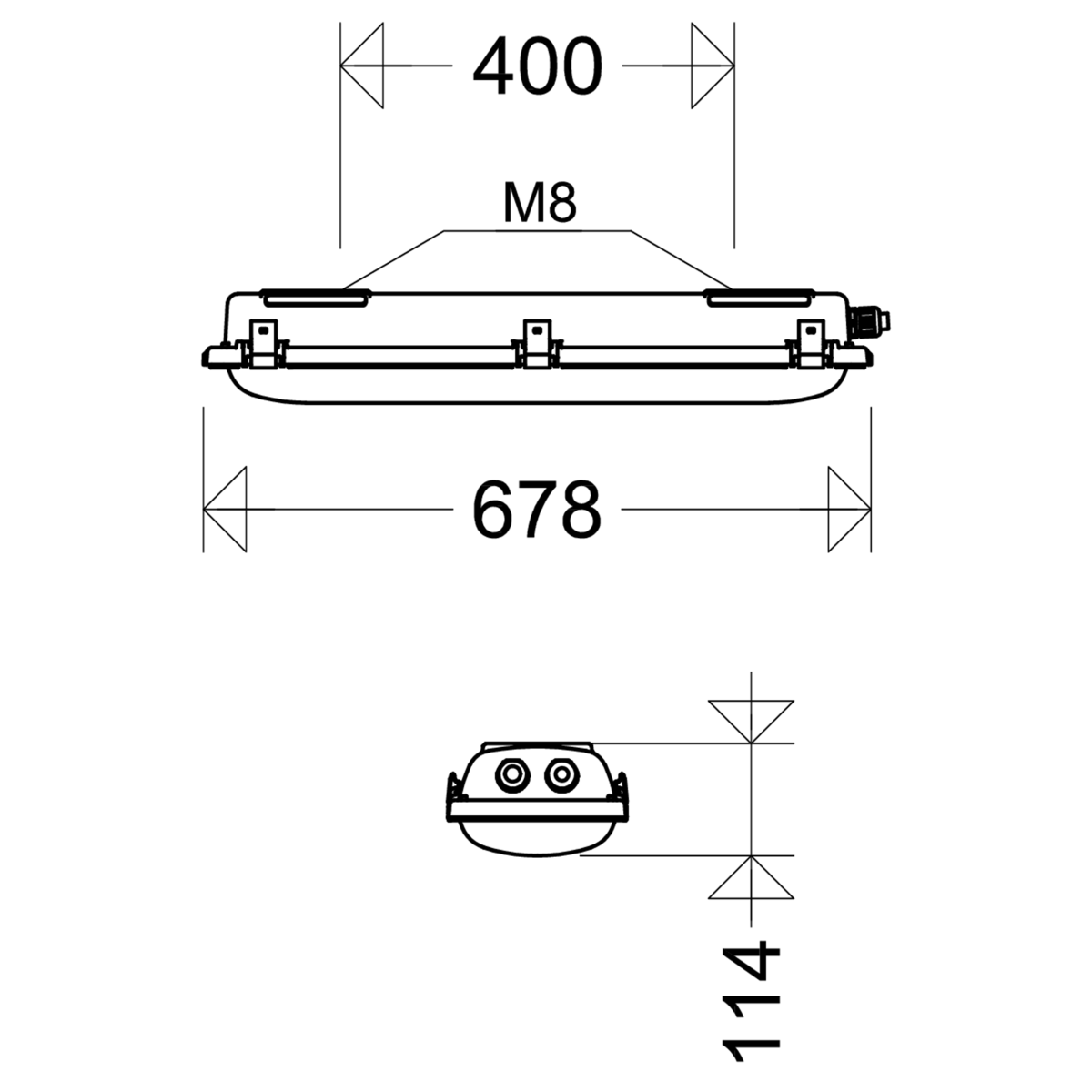 EX-LED-Notleuchte 3h nD867F 06L22/3/4