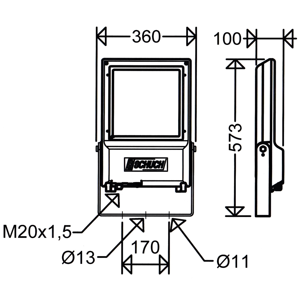 LED-Planflächenstrahler 7700 3203A