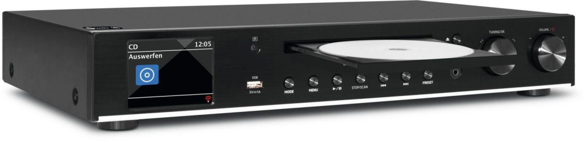 DAB+ Hi-Fi-Komponente DIGITRADIO143CD sw