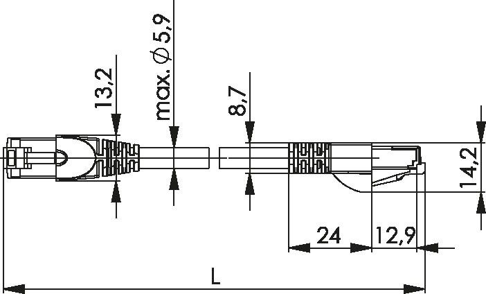 Patchkabel S-FTP Cat.7 L00004A0104