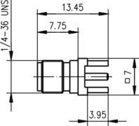 SMA-Buchse für LTP 50Ohm J01151A0938