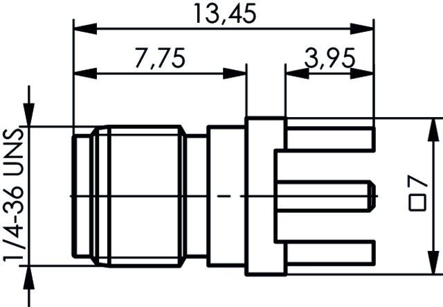 SMA-Buchse für LTP 50Ohm J01151A0938