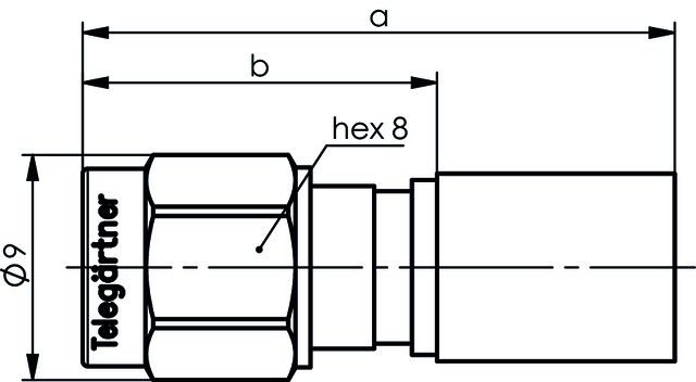 SMA-Kabelstecker cr/cr AU J01150A0641