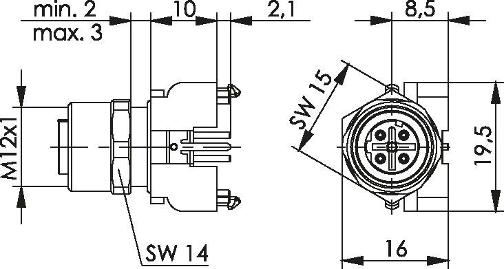 STX M12x1 EBB D-kod. 100007549