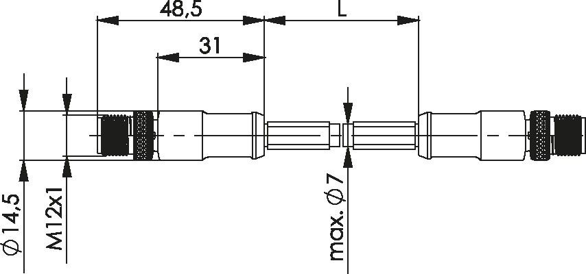 STX M12x1-M12x1 VL 100017268