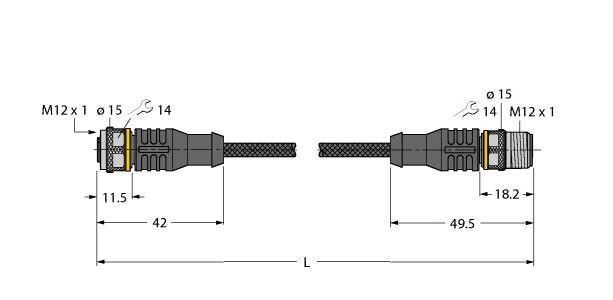 Aktuator- u. Sensorleitung RKC4.4T #6628240