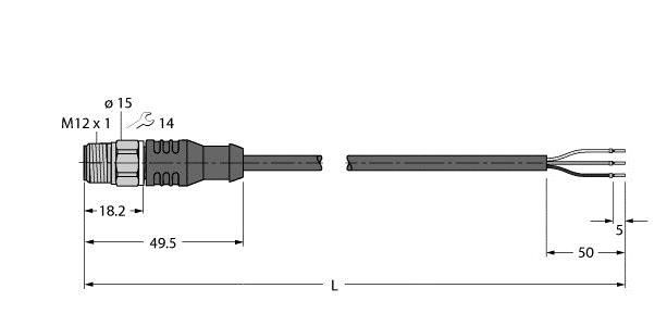 Anschlussleitung RSCV4T-5/TFW