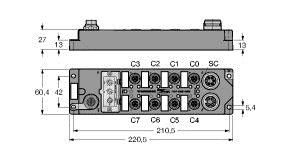 Feldbus-I/O-Modul FLDP-IOM84-0002