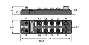 Feldbus-I/O-Modul TBDP-L2-16DIP