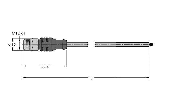 Feldbusleitung RSCV-FBY49OG-2M/5D