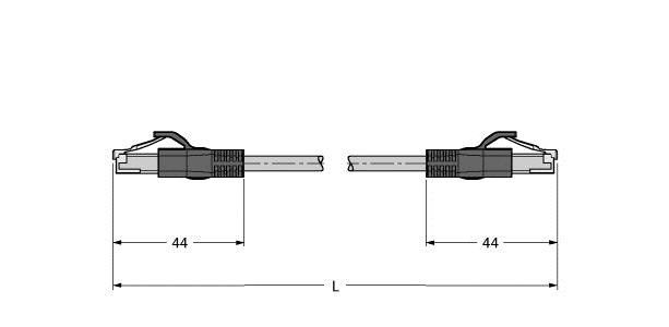 Leitung für Industrial RJ45S-RJ45S-4414-45M