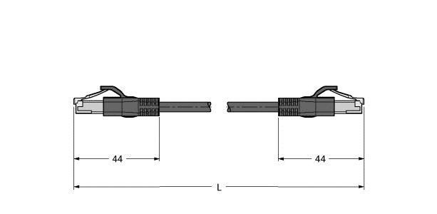 Leitung für Industrial RJ45SRJ45S44162.5M