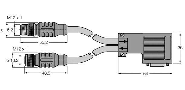 PROFIBUS-Leitung RSSWD9RKSW4516M6M