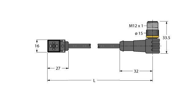 Ventilsteckverbinder VC8S22-T8 #6606879