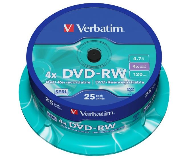 DVD-RW 4.7GB/120Min/4x 43639