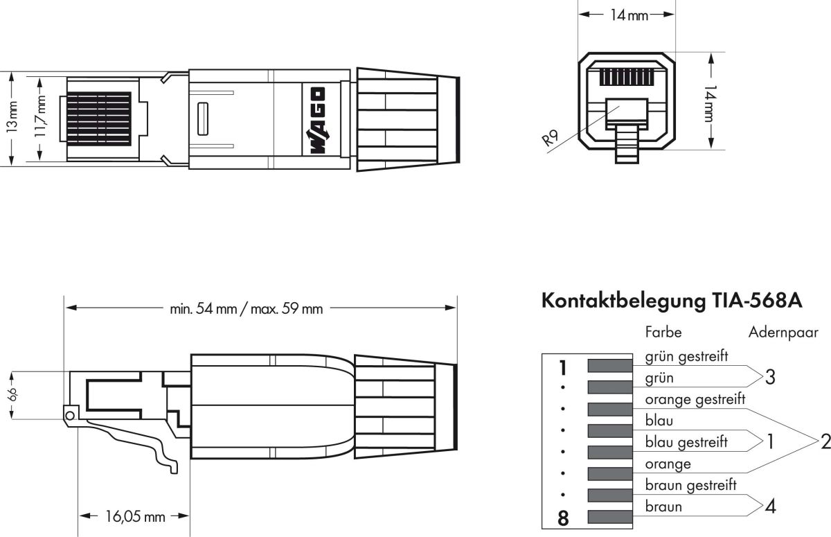 Ethernet-Stecker 750-975