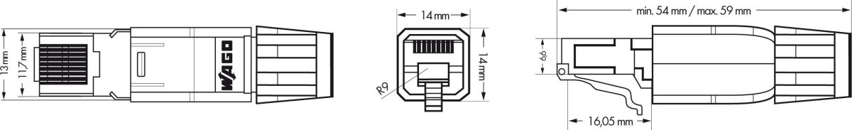 Ethernet-Stecker 750-975