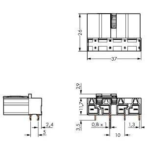 Stecker f.Leiterplatten 770-814/011-000