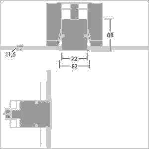 Kanal für LED-Lichtlinie EQL CL C L796 PMWHFS