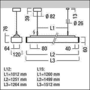 LED-Anbau/Pendelleuchte ECOOS2 4400#42933983