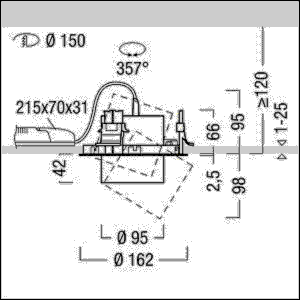 LED-Einbaustrahler V2-R M2500 #60716751