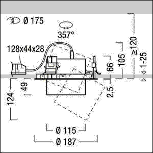 LED-Einbaustrahler VIV2-R L 2 #60716098