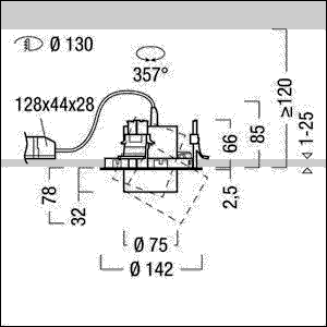 LED-Einbaustrahler VIV2-R S 2 #60715582