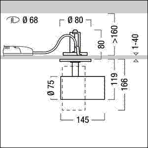 LED-Halbeinbaustrahler V2-SR S 23 #60716690