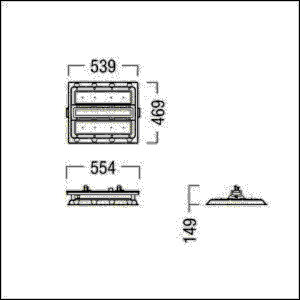 LED-Hallenleuchte CR2 M17k #42936402