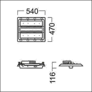 LED-Hallenleuchte CR2 M17k- #42940989