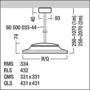 LED-Pendelleuchte CAELA QMS #60560057