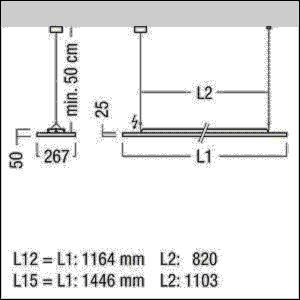 LED-Pendelleuchte LF3D/I5900-940L12WH